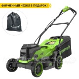 Газонокосилка аккумуляторная GreenWorks GD24X2LM361 2х4 Ач в Барнауле