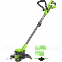 Аккумуляторный триммер GreenWorks G24LT301 2 Ач в Барнауле