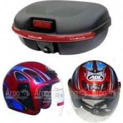 Комплект H1 (Кофр из мягкого (РР) пластика + 2 открытых шлема внутри) в Барнауле