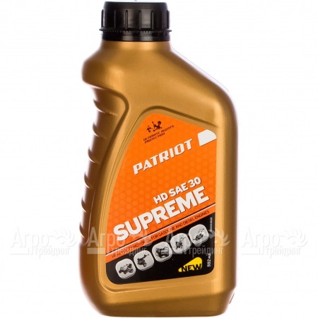 Масло Patriot Supreme HD SAE 30 592 мл для 4-х тактных двигателей в Барнауле