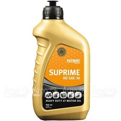 Масло Patriot Supreme HD SAE 30 946 мл для 4-х тактных двигателей в Барнауле