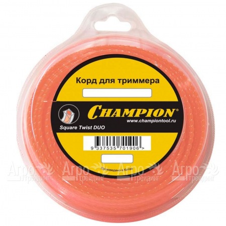 Корд триммерный Champion Square Twist Duo 2.4мм, 44м (витой квадрат)  в Барнауле