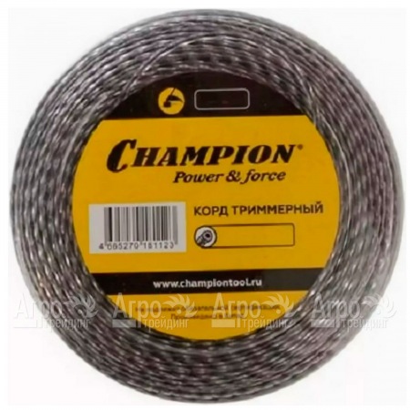 Корд триммерный Champion Tri-twist 3.0мм, 50м (витой треугольник)+нож  в Барнауле