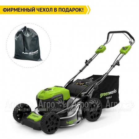 Газонокосилка аккумуляторная GreenWorks GD40LM46SP  в Барнауле