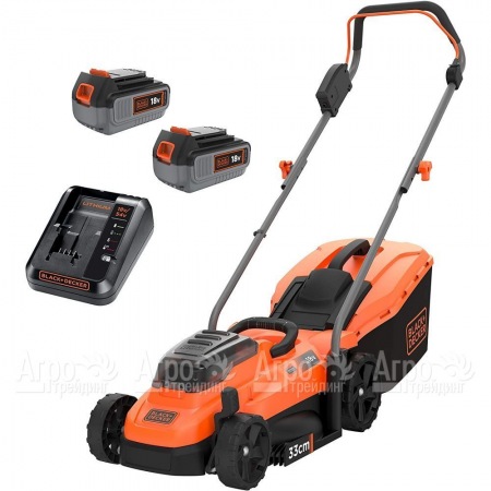 Газонокосилка аккумуляторная Black+Decker BCMW33184L2  в Барнауле