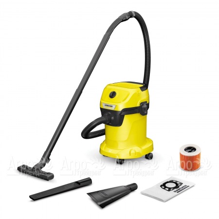 Хозяйственный пылесос Karcher WD 3 V-17/4/35 + Nozzles  в Барнауле