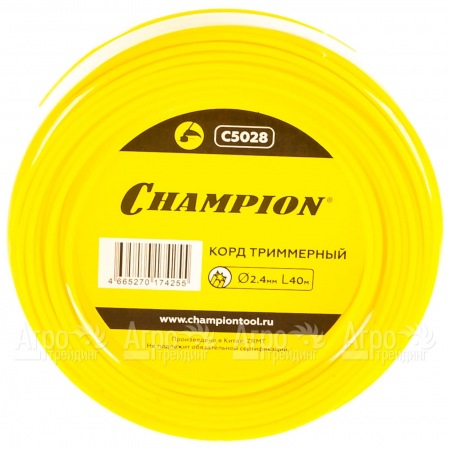 Корд триммерный Champion Star 2.4мм, 40м (звезда)  в Барнауле