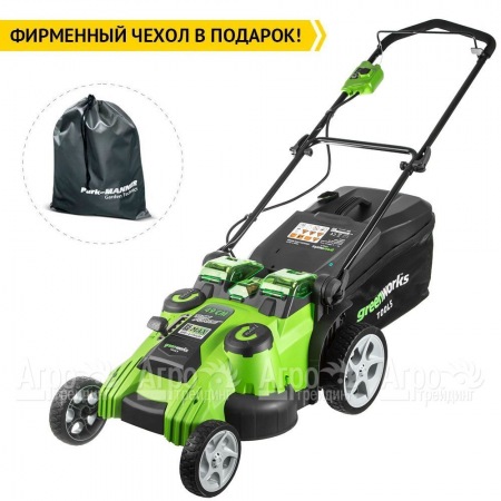 Газонокосилка аккумуляторная GreenWorks G40LM49DBK4  в Барнауле