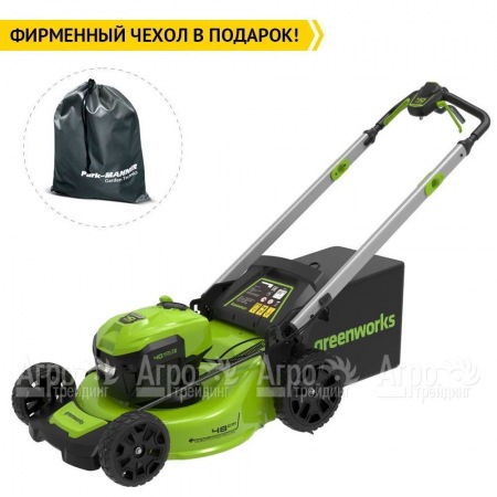 Газонокосилка аккумуляторная GreenWorks GD40LM48SPК4  в Барнауле