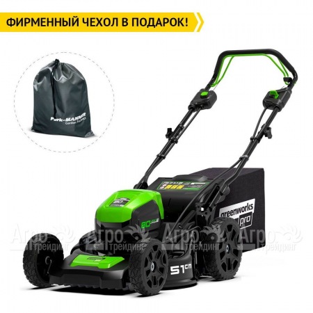 Газонокосилка аккумуляторная GreenWorks GD80LM51SP (без аккумулятора и зарядного устройства) в Барнауле