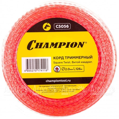 Корд триммерный Champion Square Twist Duo 2.0мм, 126м (витой квадрат)+нож  в Барнауле