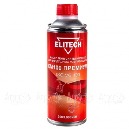 Масло полусинтетическое Elitech КМ100 2003.000200 ISO 100 0.45 л для воздушных компрессоров в Барнауле