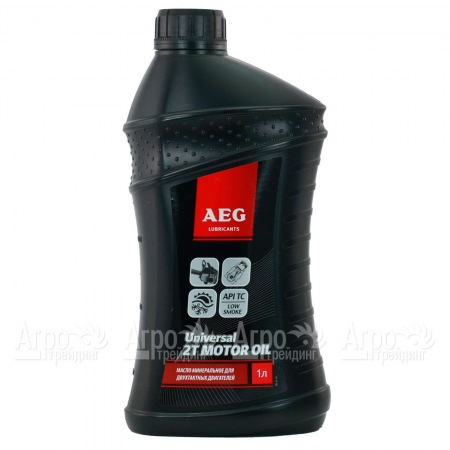 Масло минеральное Universal AEG 2T Motor Oil API TC 1 л для 2-х тактных двигателей в Барнауле