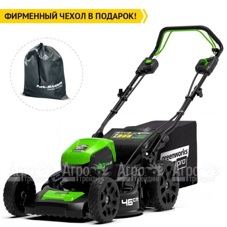 Газонокосилка аккумуляторная GreenWorks GD80LM46SP (без аккумулятора и зарядного устройства)  в Барнауле