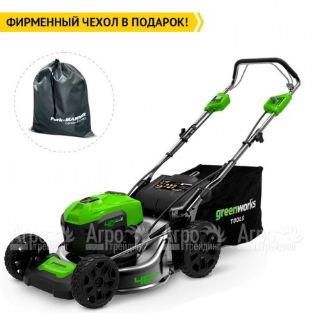 Газонокосилка аккумуляторная GreenWorks GD40LM46SPK4  в Барнауле