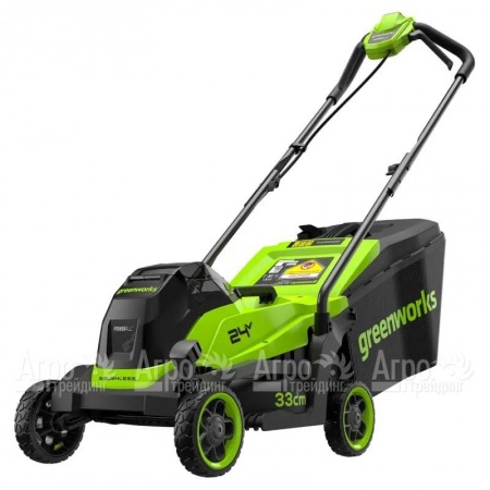 Газонокосилка аккумуляторная GreenWorks GD24LM331 2 Ач в Барнауле