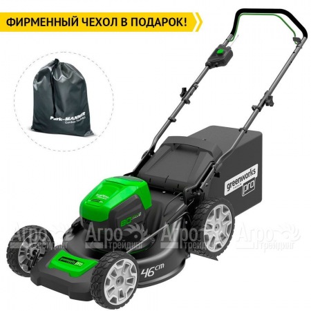 Газонокосилка аккумуляторная GreenWorks GD80LM46K4 в Барнауле