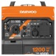 Инверторный бензогенератор Daewoo GDA 1400 i 1 кВт в Барнауле